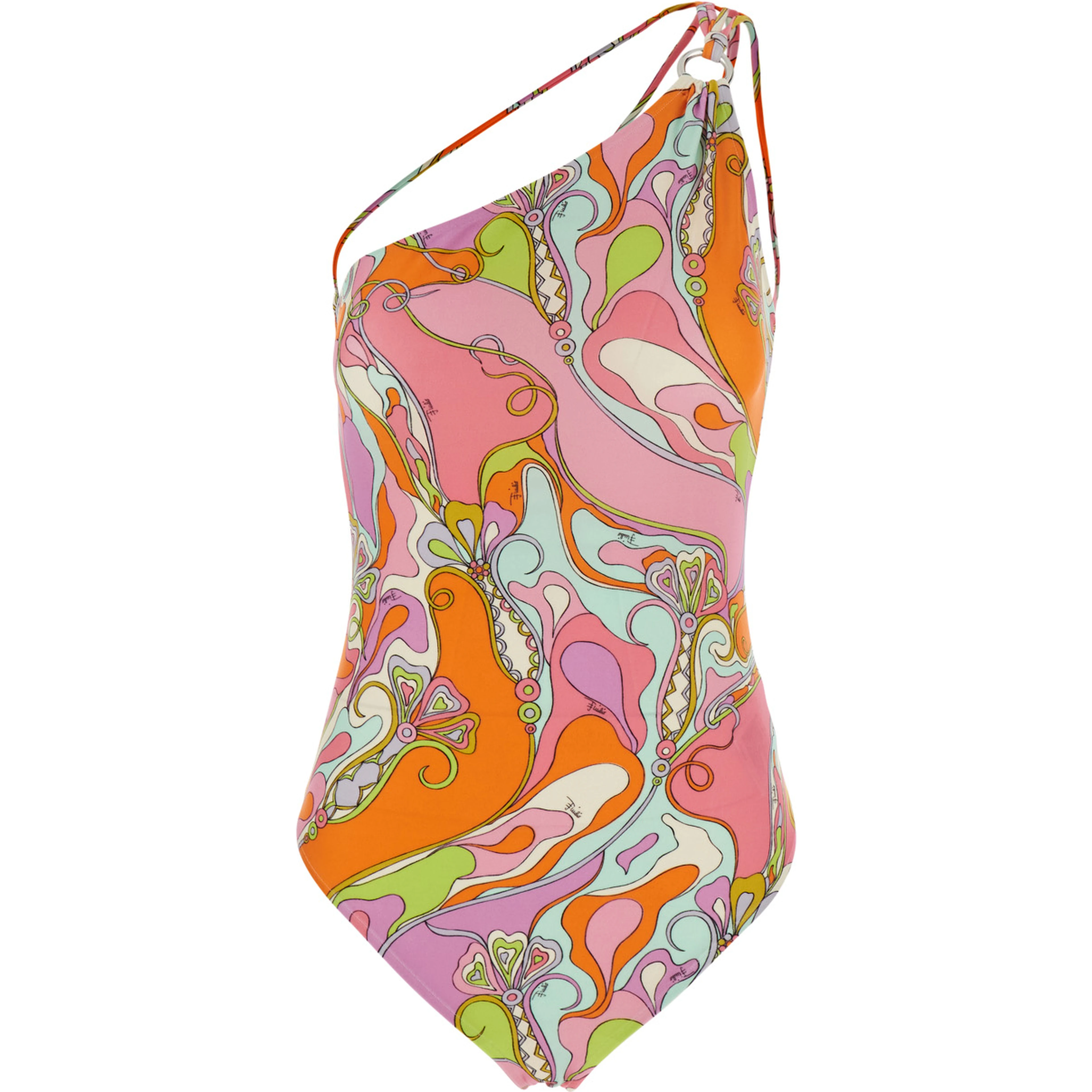 Multicolored swimsuit with print and Tech Fabric for women
