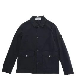 BLUE BLAZER with Notched Revers and Front Button Closure for Men