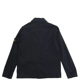 BLUE BLAZER with Notched Revers and Front Button Closure for Men