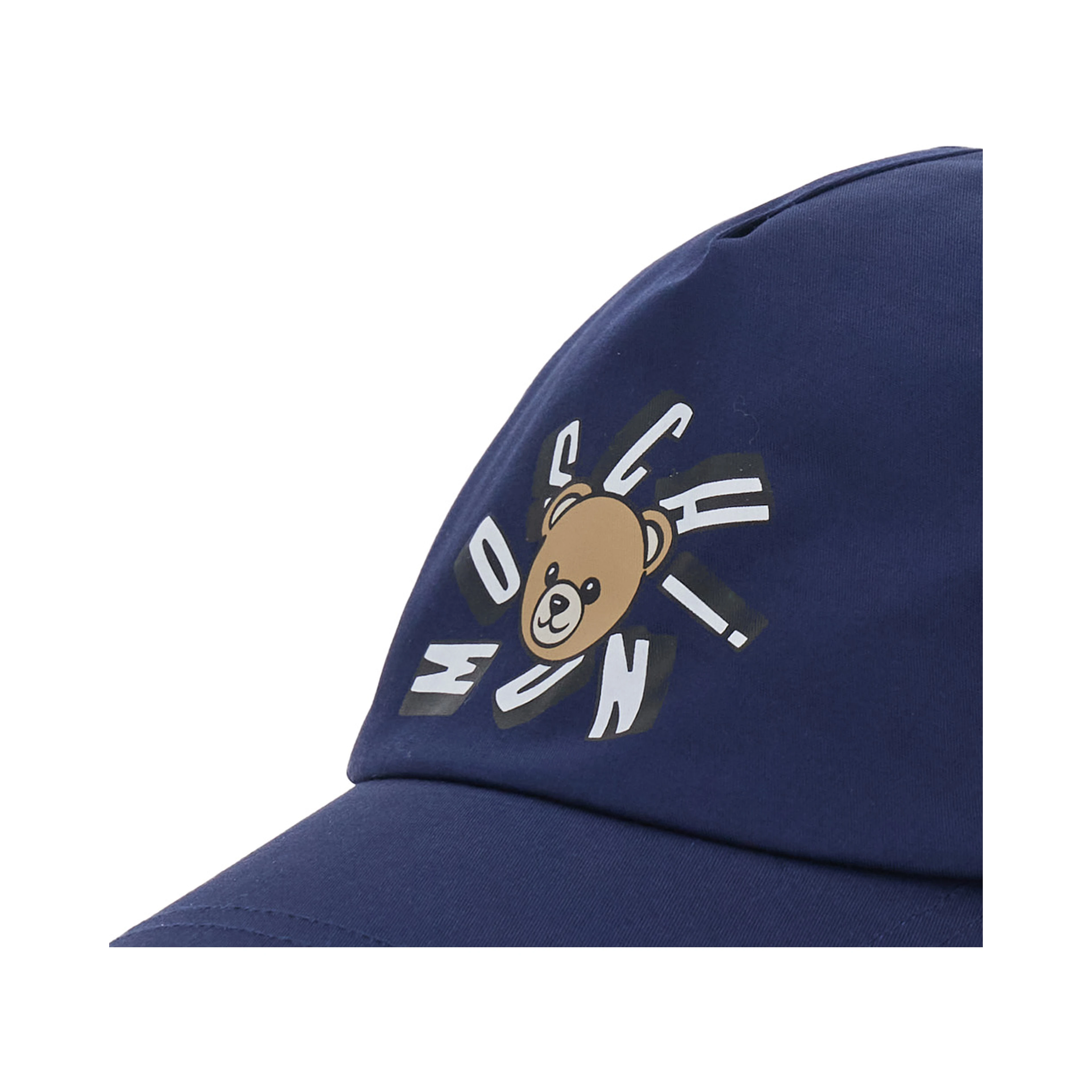 Blue Cotton Logo Baseball Cap with Front Logo for Kids