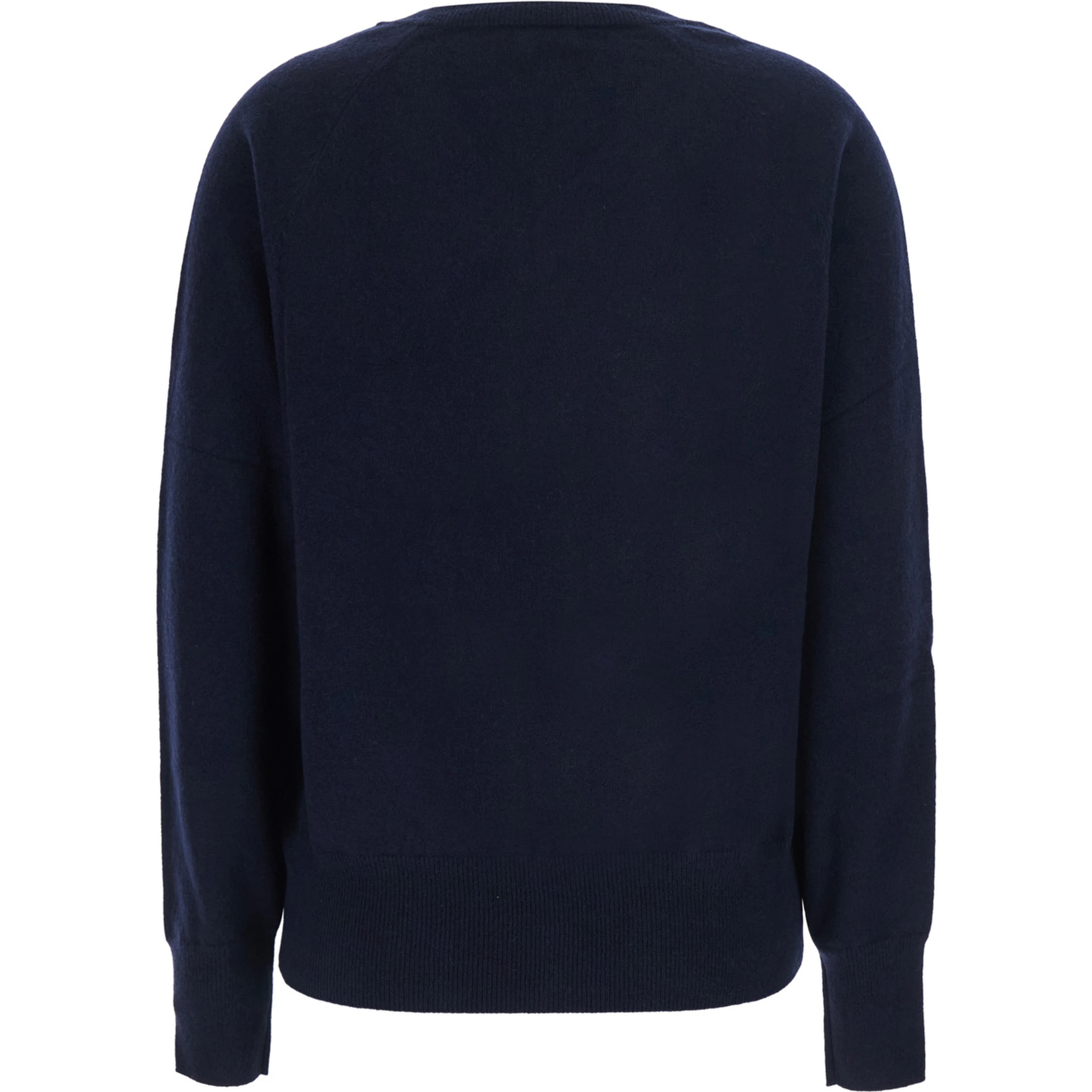 V NECK 12GG is a blue cashmere sweater and unisex