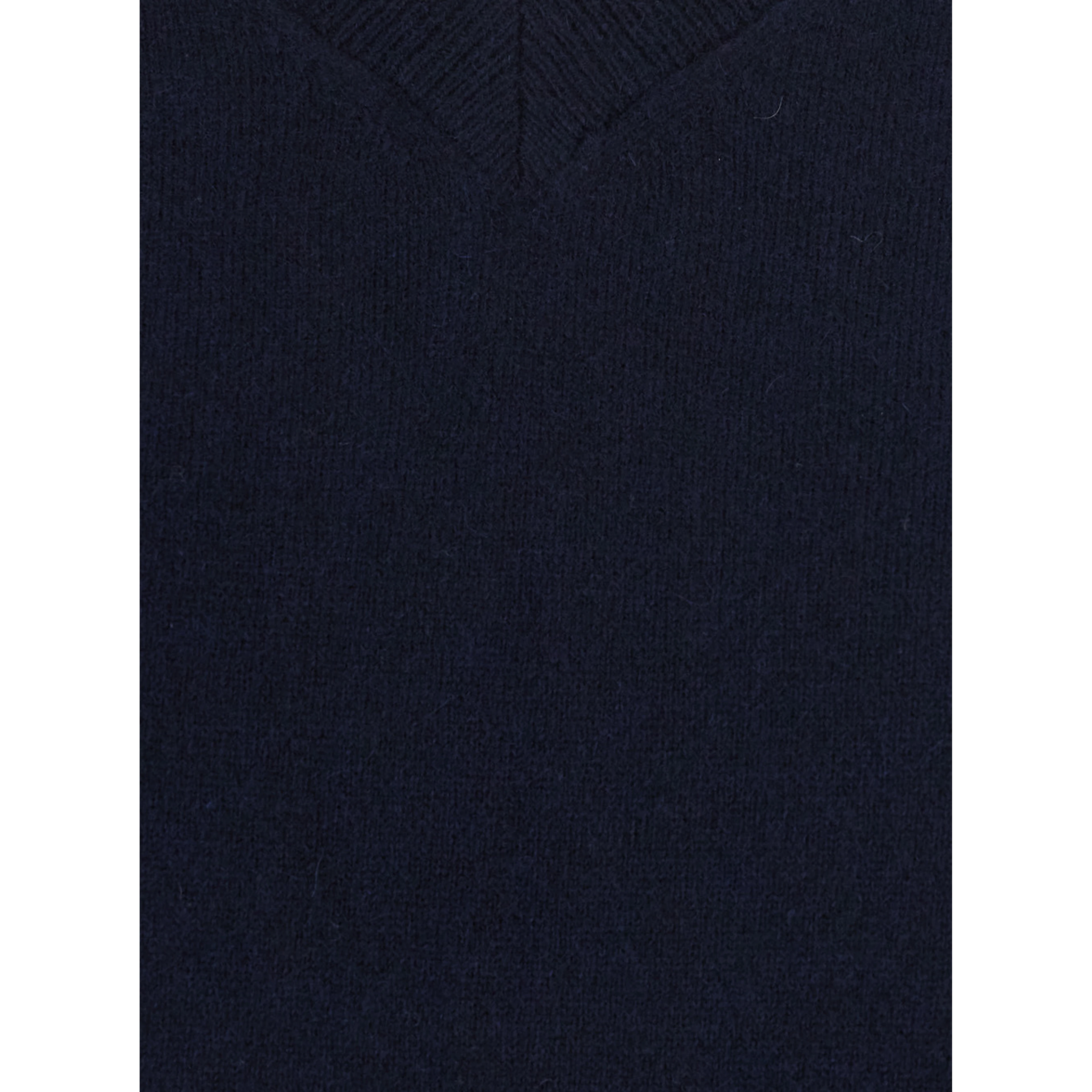 V NECK 12GG is a blue cashmere sweater and unisex