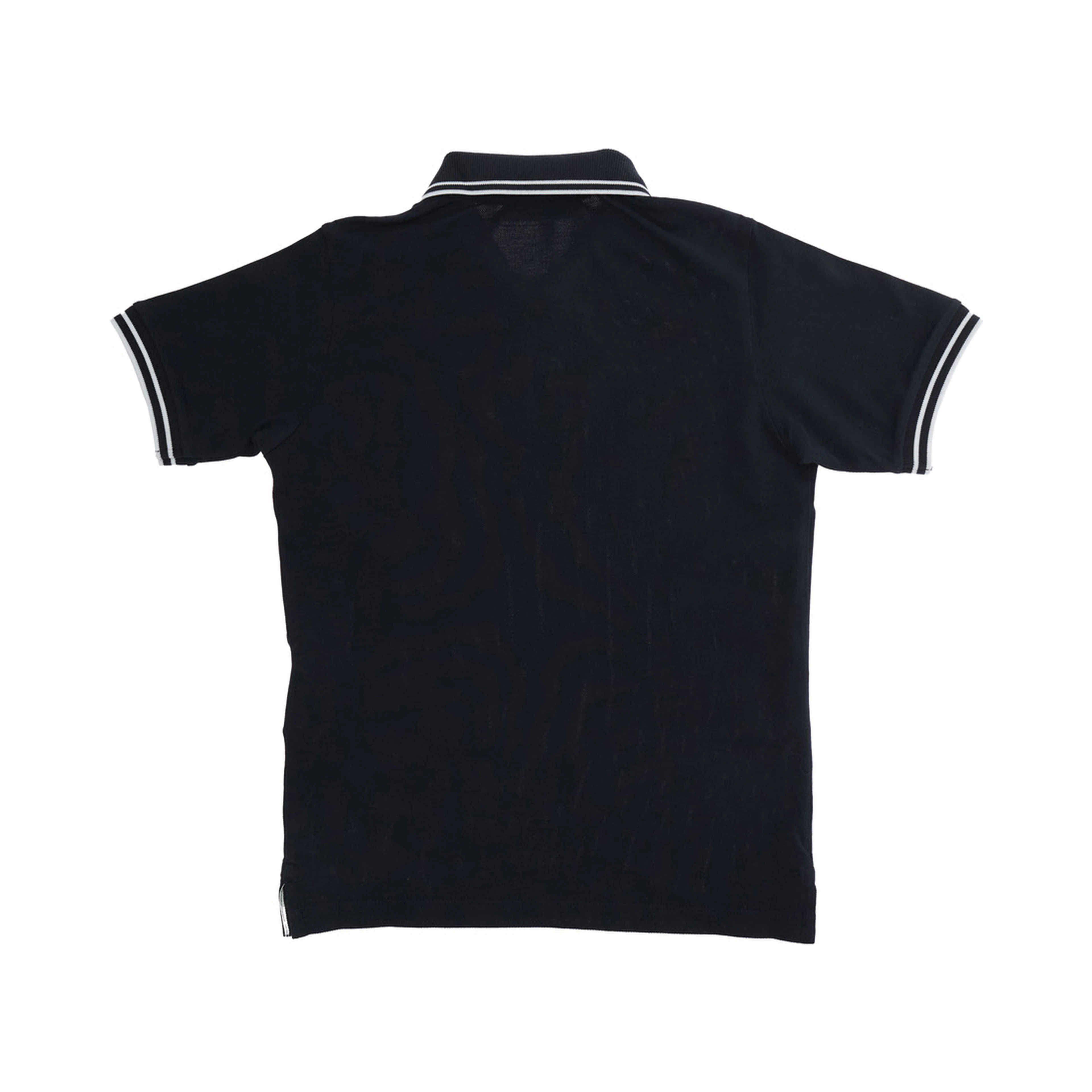 Blue Polo with logo patch on the front for kids