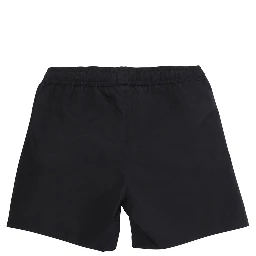 SWIM SHORTS with logo and side pockets in Black Fabric for Kids