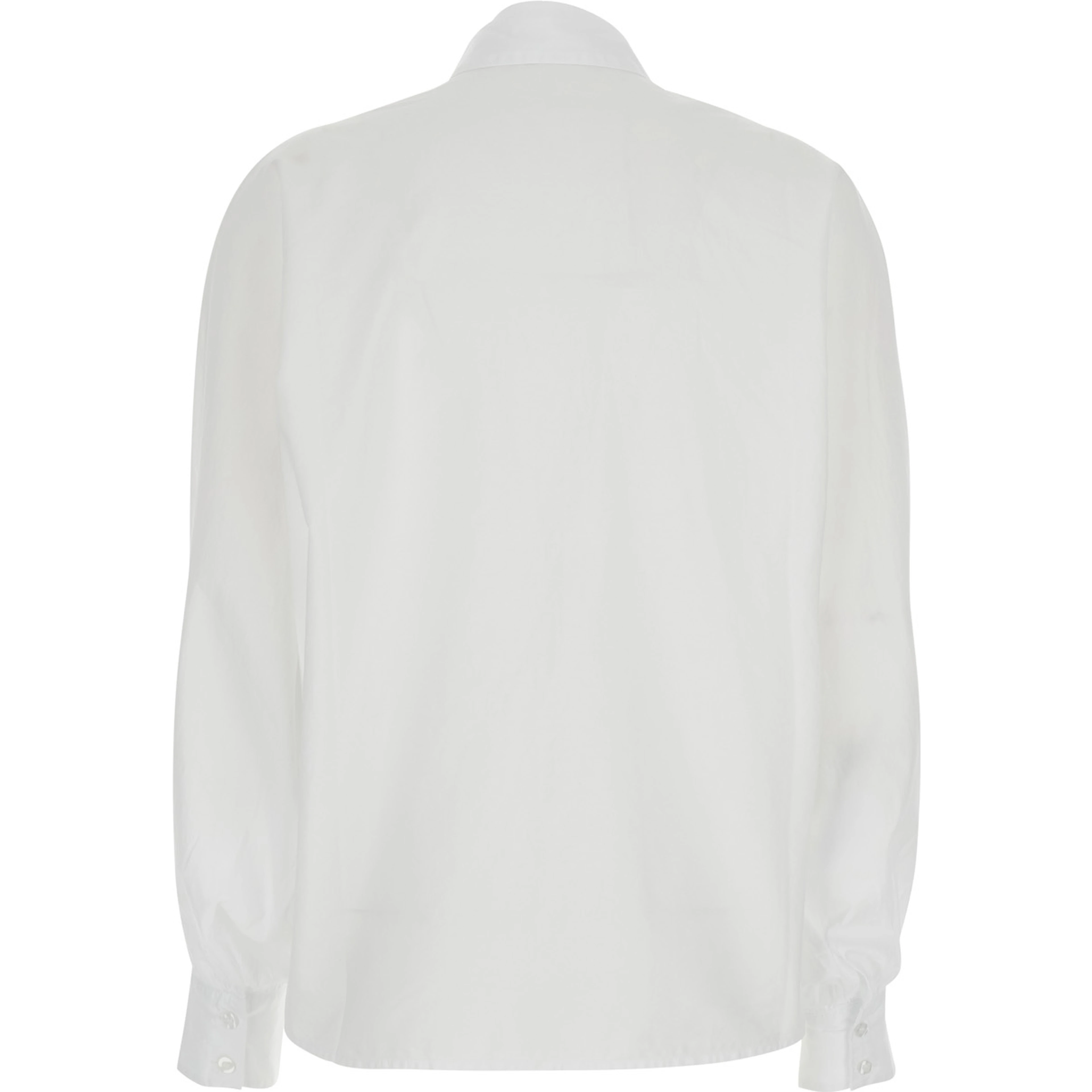 Antonia White Shirt with classic collar in cotton for women