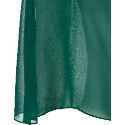 Green Stole with side knot in Tech Fabric Woman