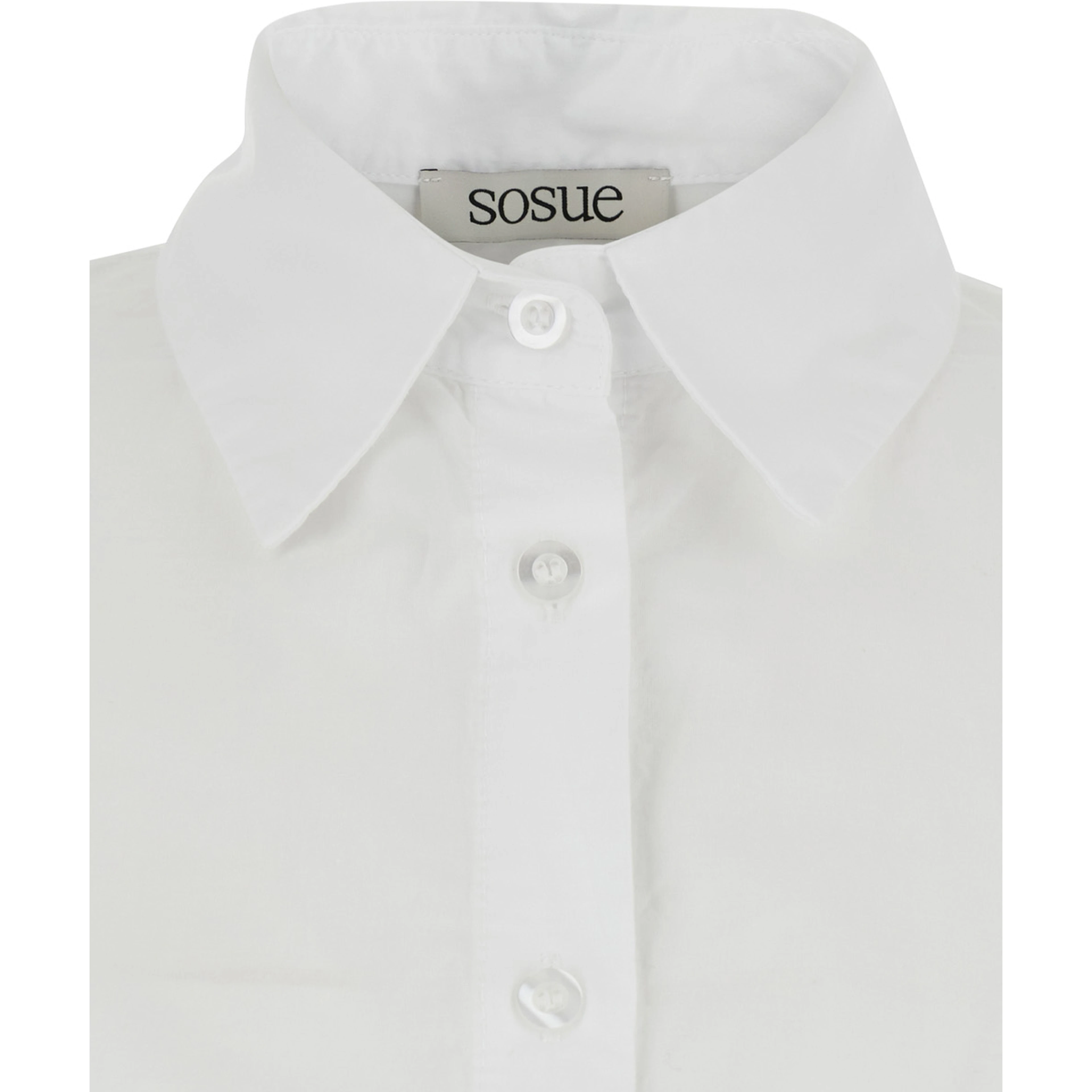 Antonia White Shirt with classic collar in cotton for women