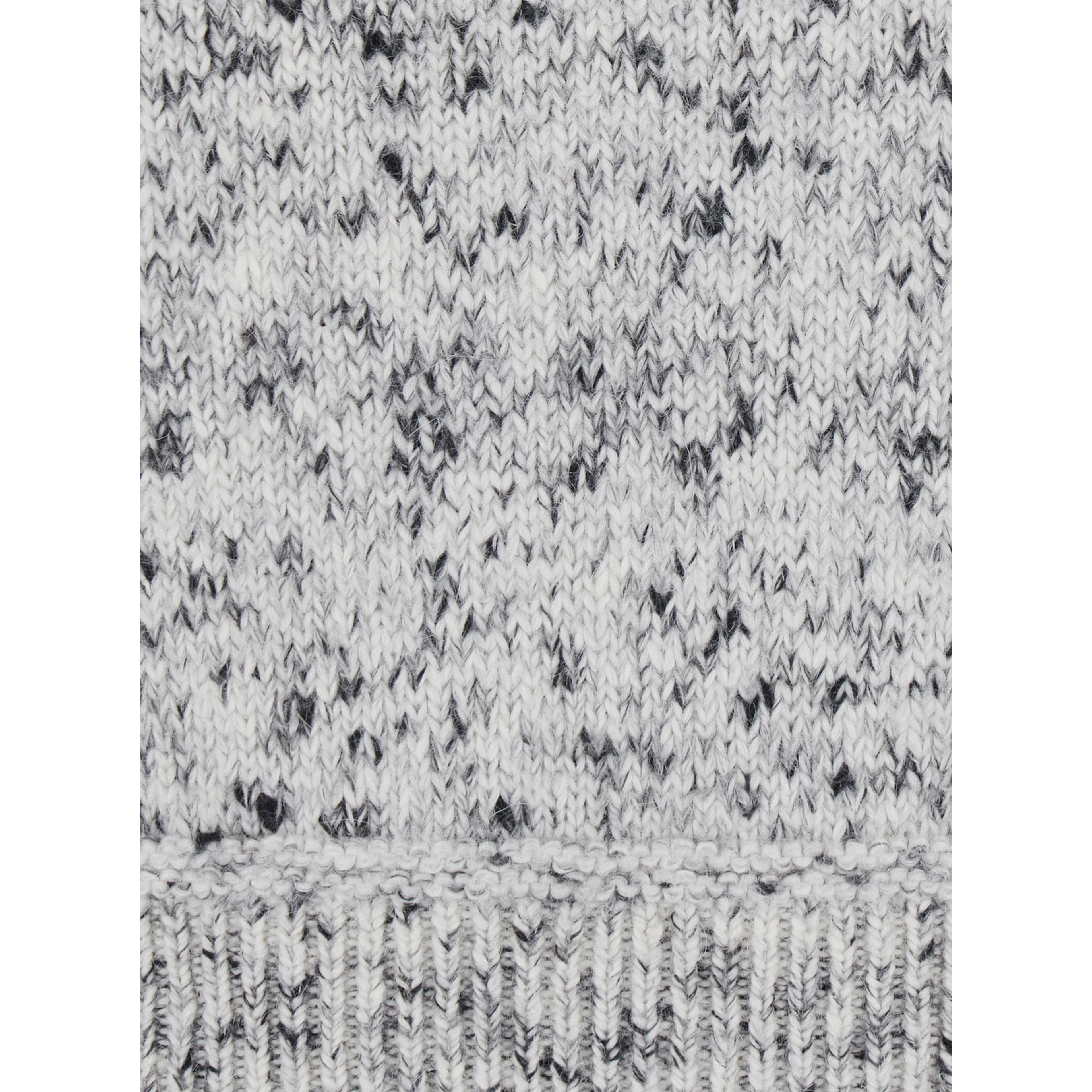 Grey sweater with round-neck and long-sleeve in wool blend women