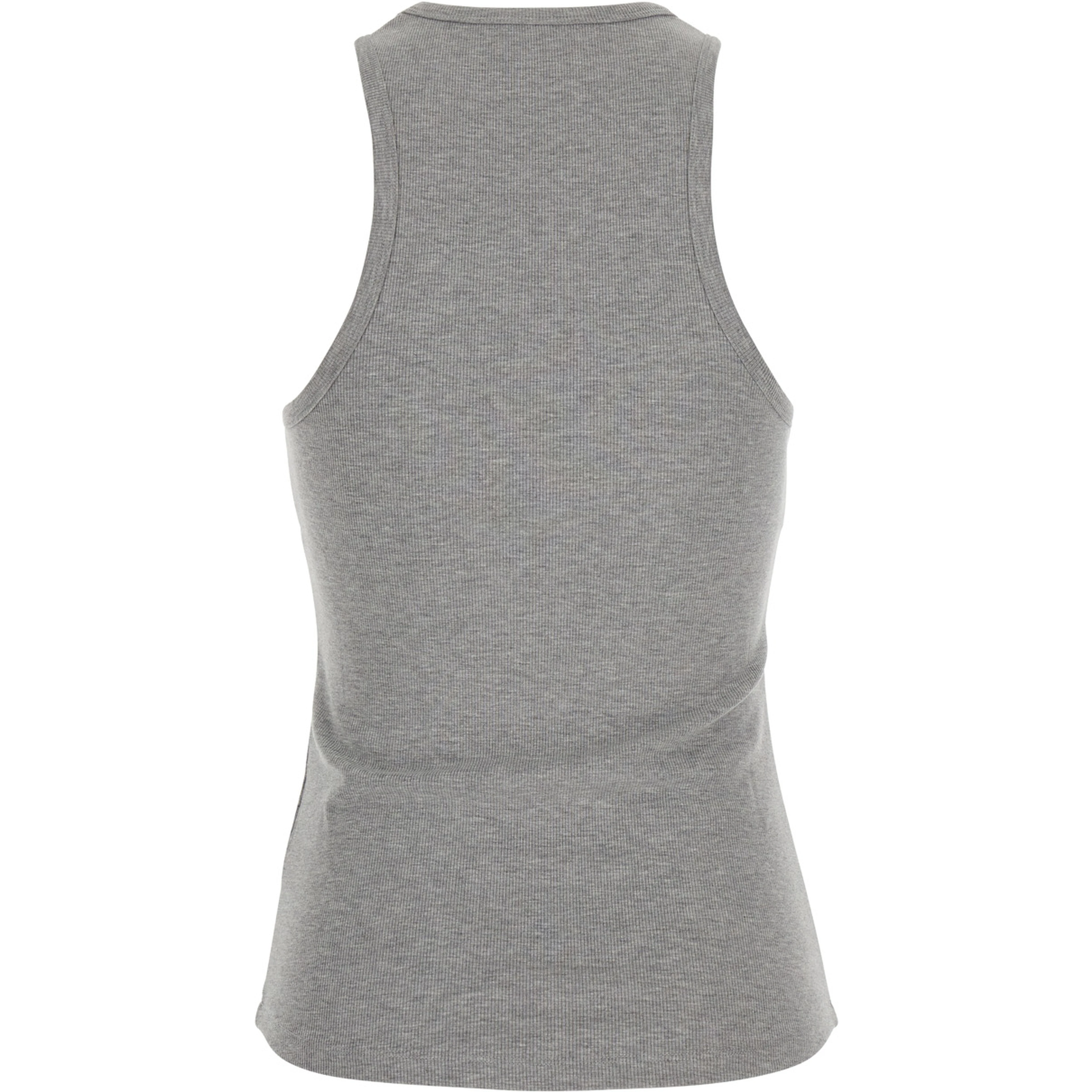 RIBBED TOP EMBROIDERY with long sleeves and gray cotton embroidery for women