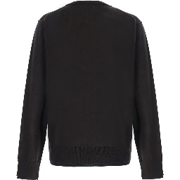 Brown Crew Neck Sweater in Wool for Men