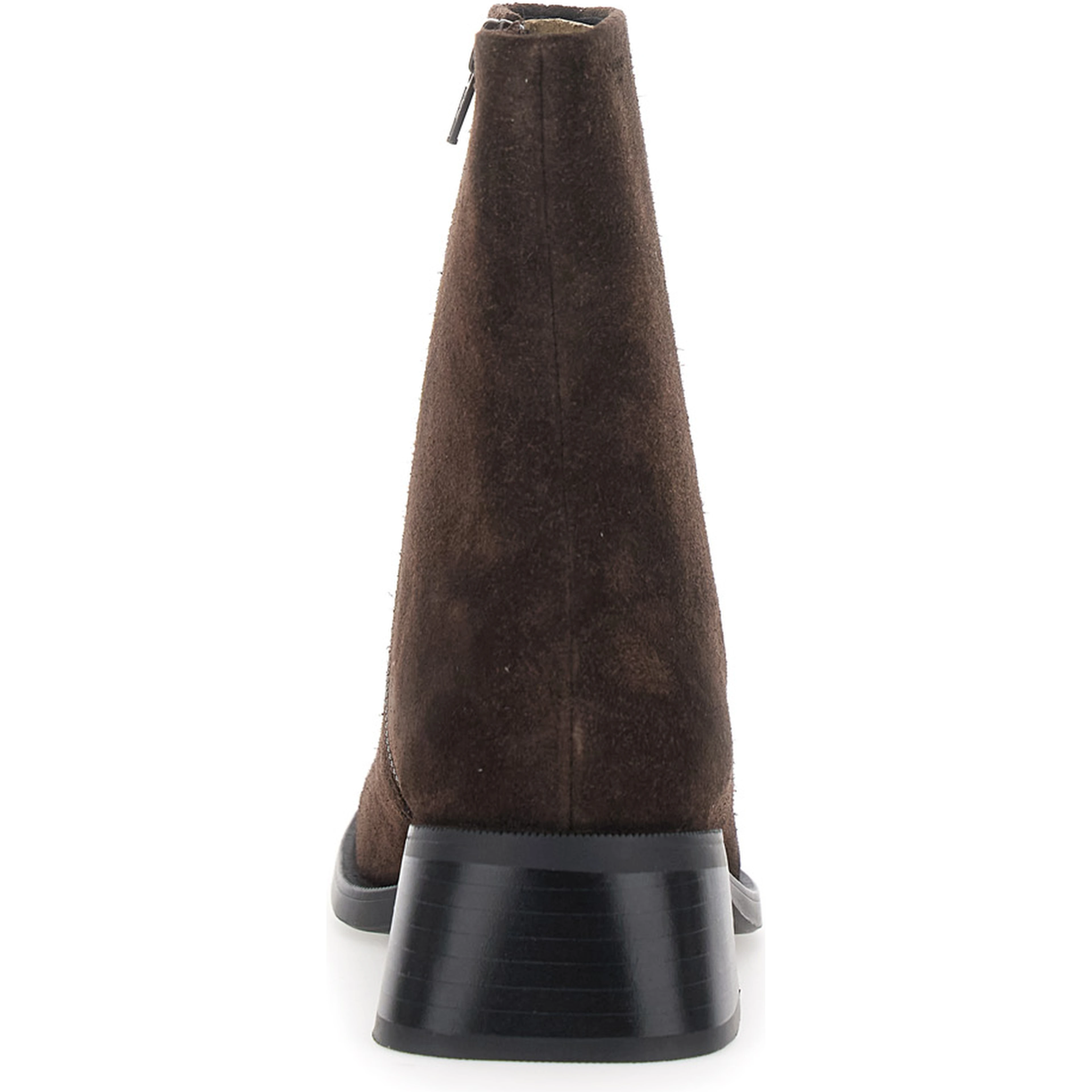 Blanca Brown ankle boots with side zip closure in suede for women
