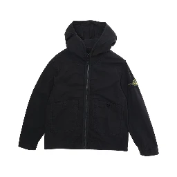 Short Parka Black with Hood for Men