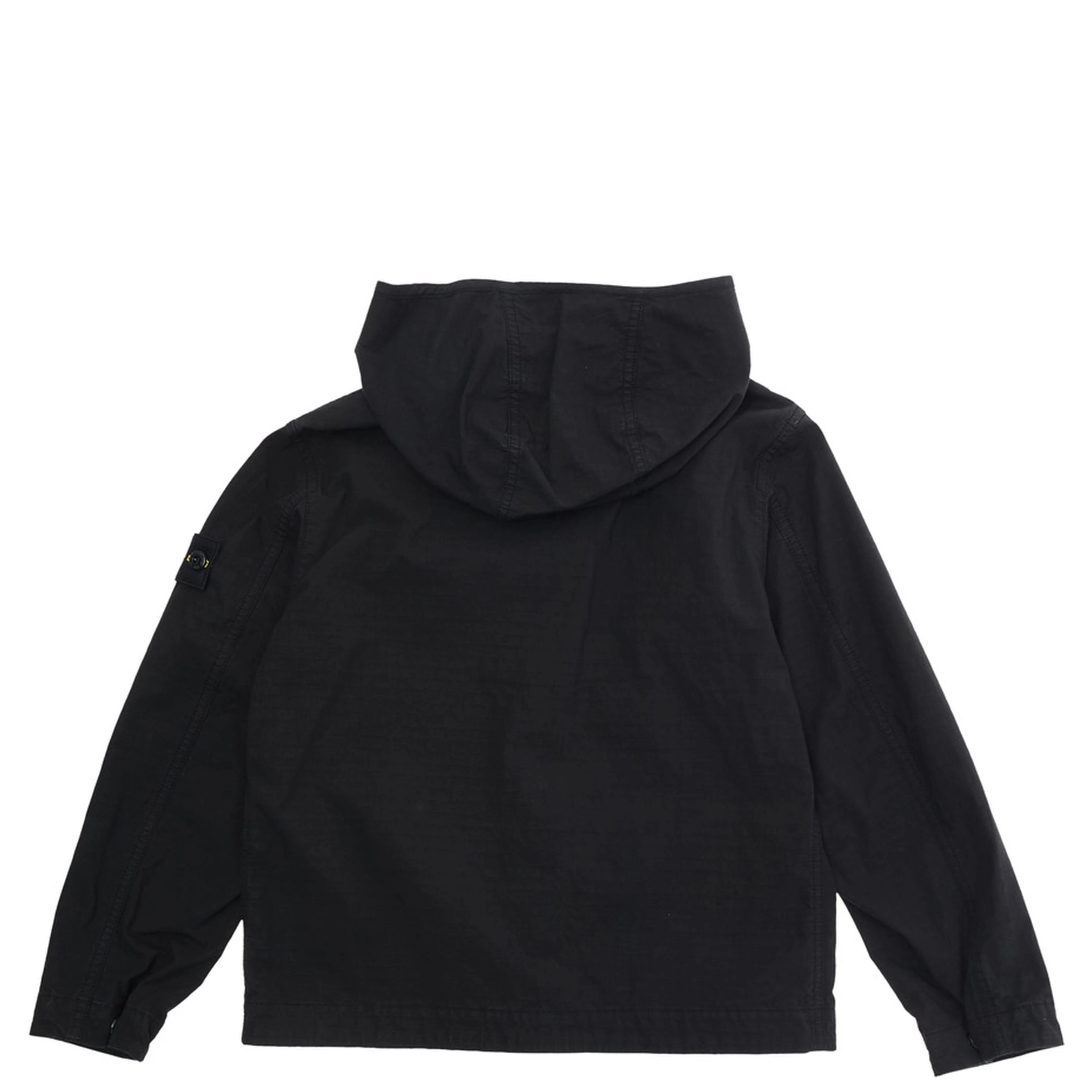 Short Parka Black with Hood for Men