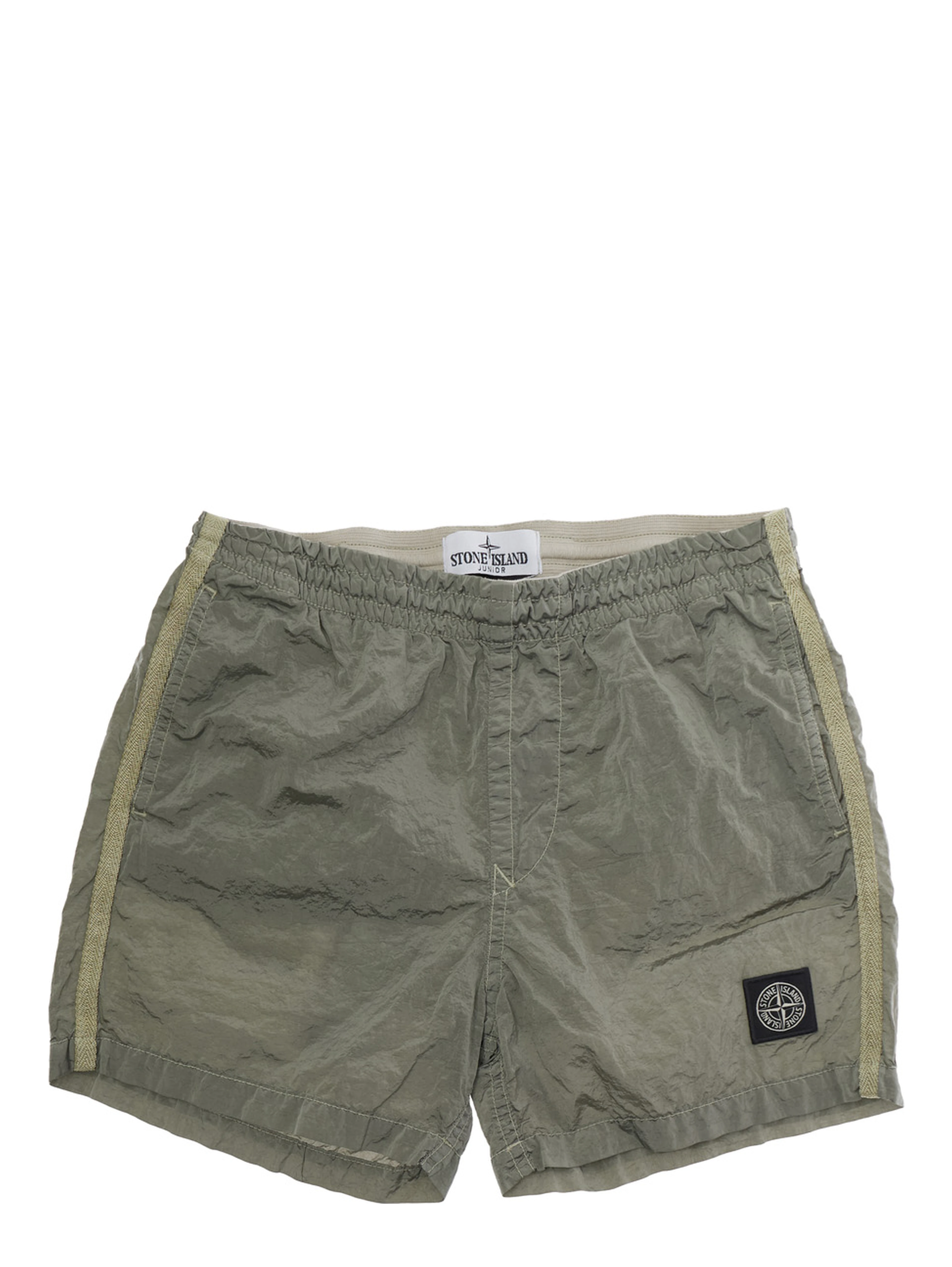 L1S16B100002S0043V0061 - Gray - Shorts with Welt Pocket - In Polyamide - Child