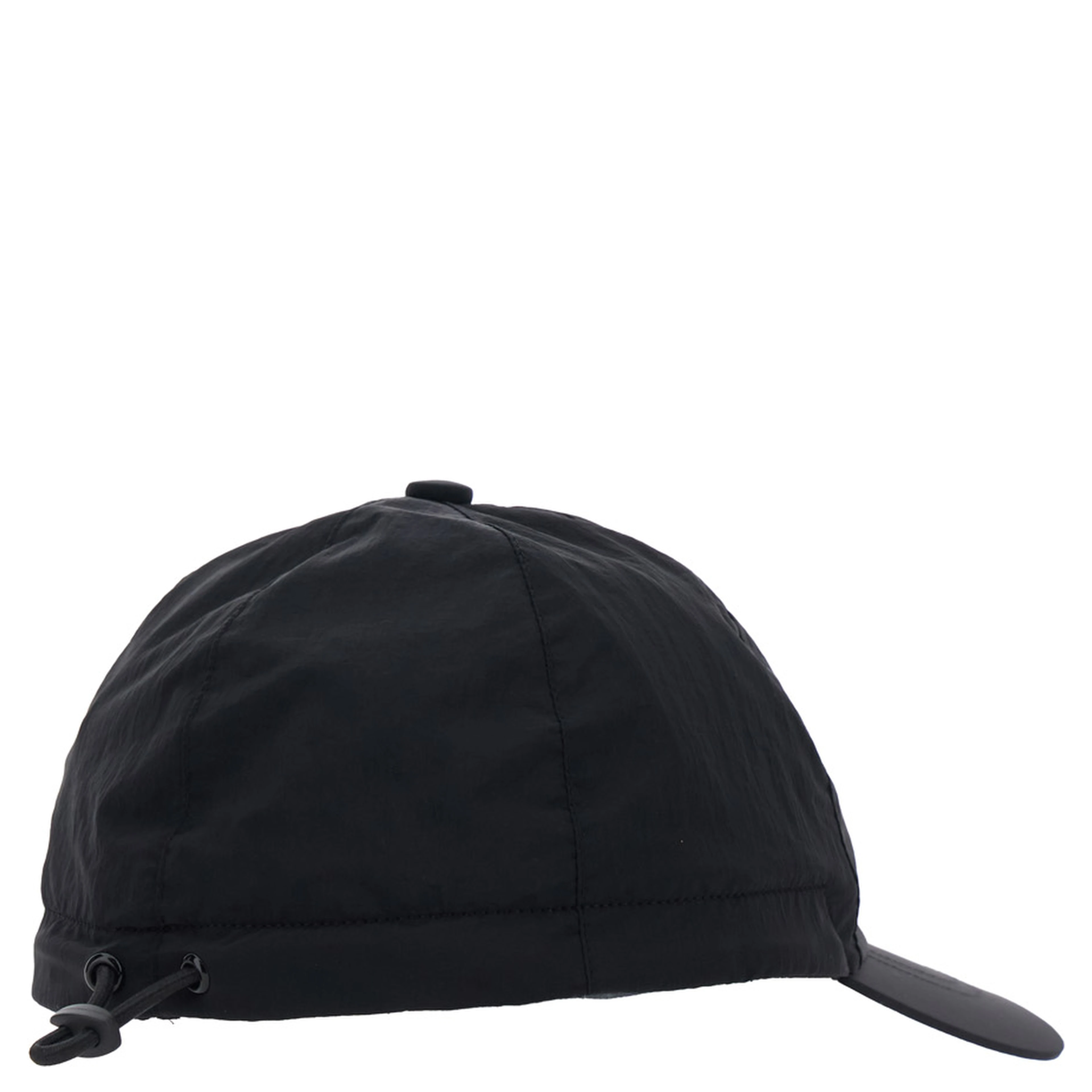 Baseball Cap Cap with Logo Patch on Front in Black Fabric Child