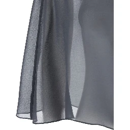Grey Stole with side knot in Tech Fabric Woman