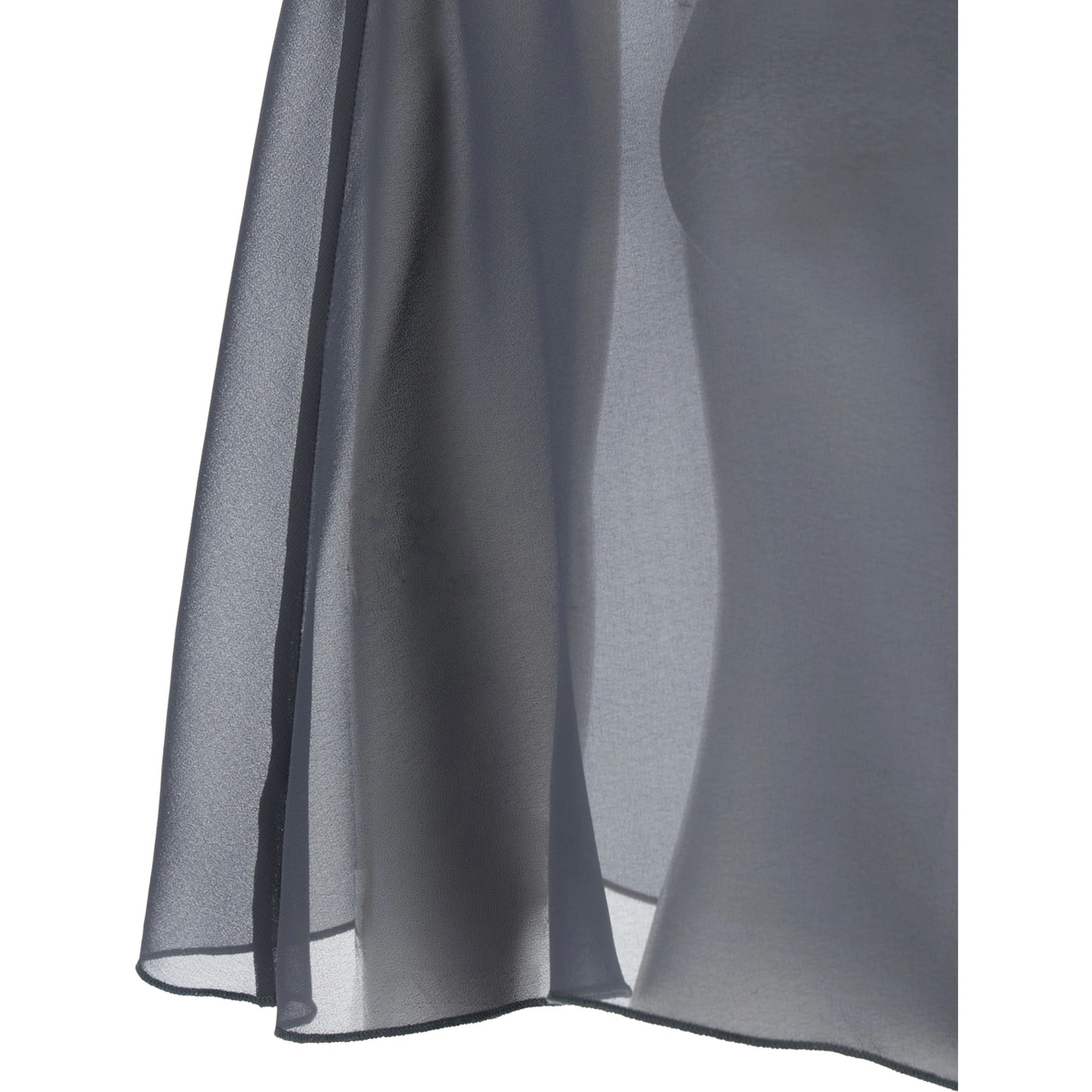 Grey Stole with side knot in Tech Fabric Woman