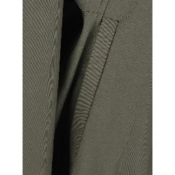 green jacket with Hooded fur and reversible design in fabric for women
