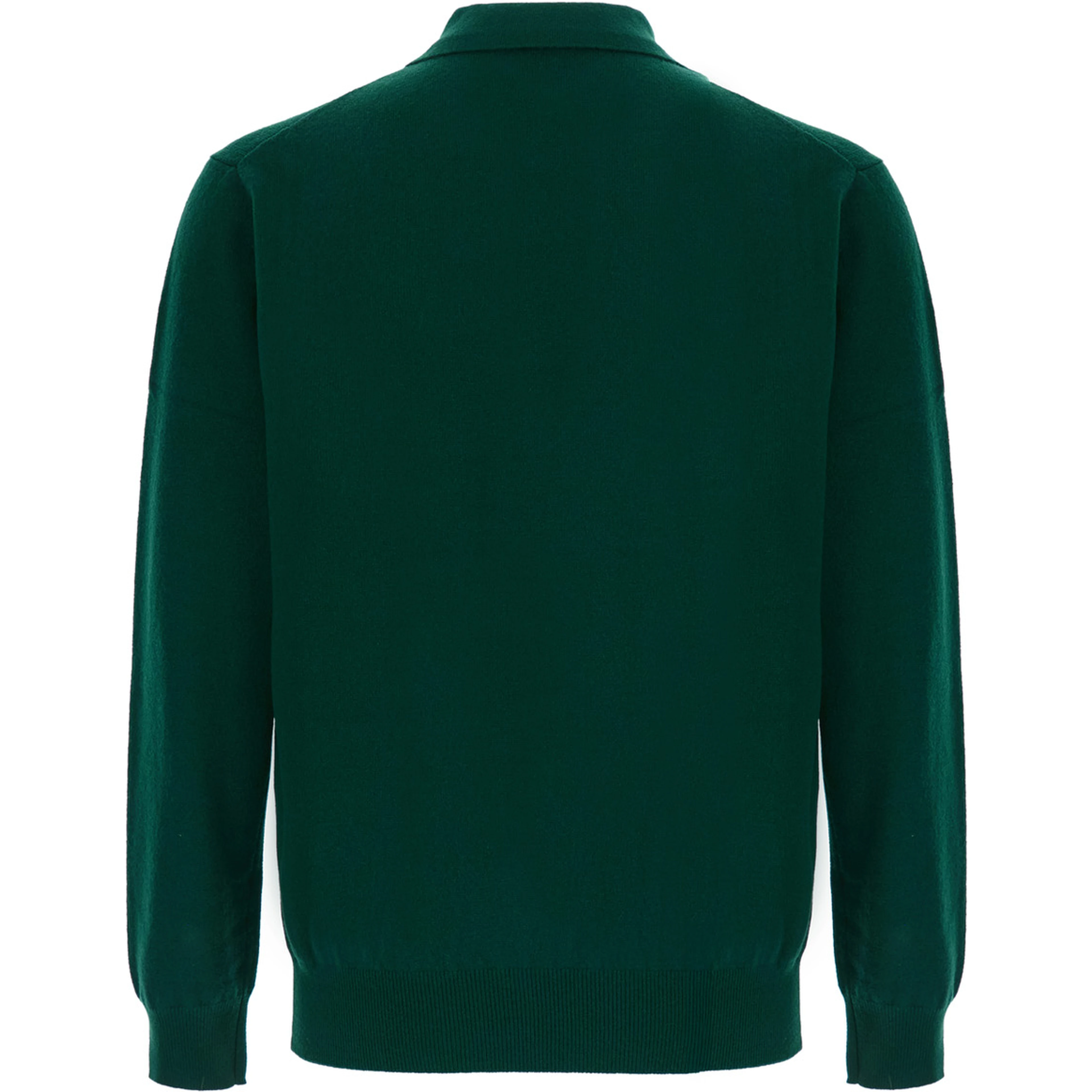 POLO NECK MERINO CASHMERE is a high-neck sweater with long sleeves in black wool and cashmere for women