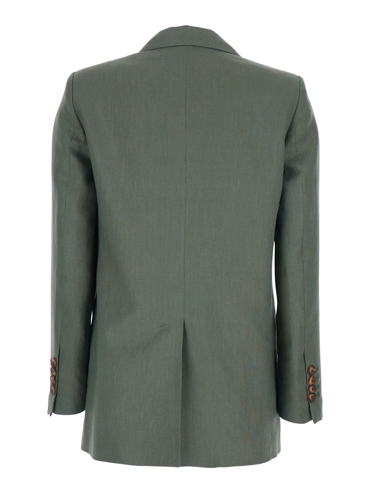 Double-breasted Jacket with Peak Revers in Green for Women alternative