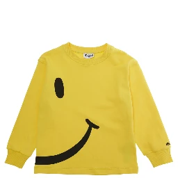 Yellow Hoodie HUF09SLCA8650577 with Fixed Hood and Printed Logo on Front in Womens Cotton