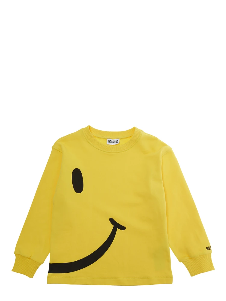Yellow Hoodie HUF09SLCA8650577 with Fixed Hood and Printed Logo on Front in Womens Cotton