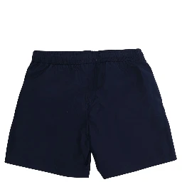blue Swim shorts with elasticated waist and logo on the front in tech fabric boy