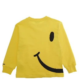 Yellow Hoodie HUF09SLCA8650577 with Fixed Hood and Printed Logo on Front in Womens Cotton