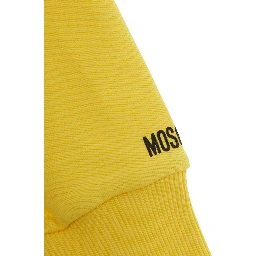 Yellow Hoodie HUF09SLCA8650577 with Fixed Hood and Printed Logo on Front in Womens Cotton