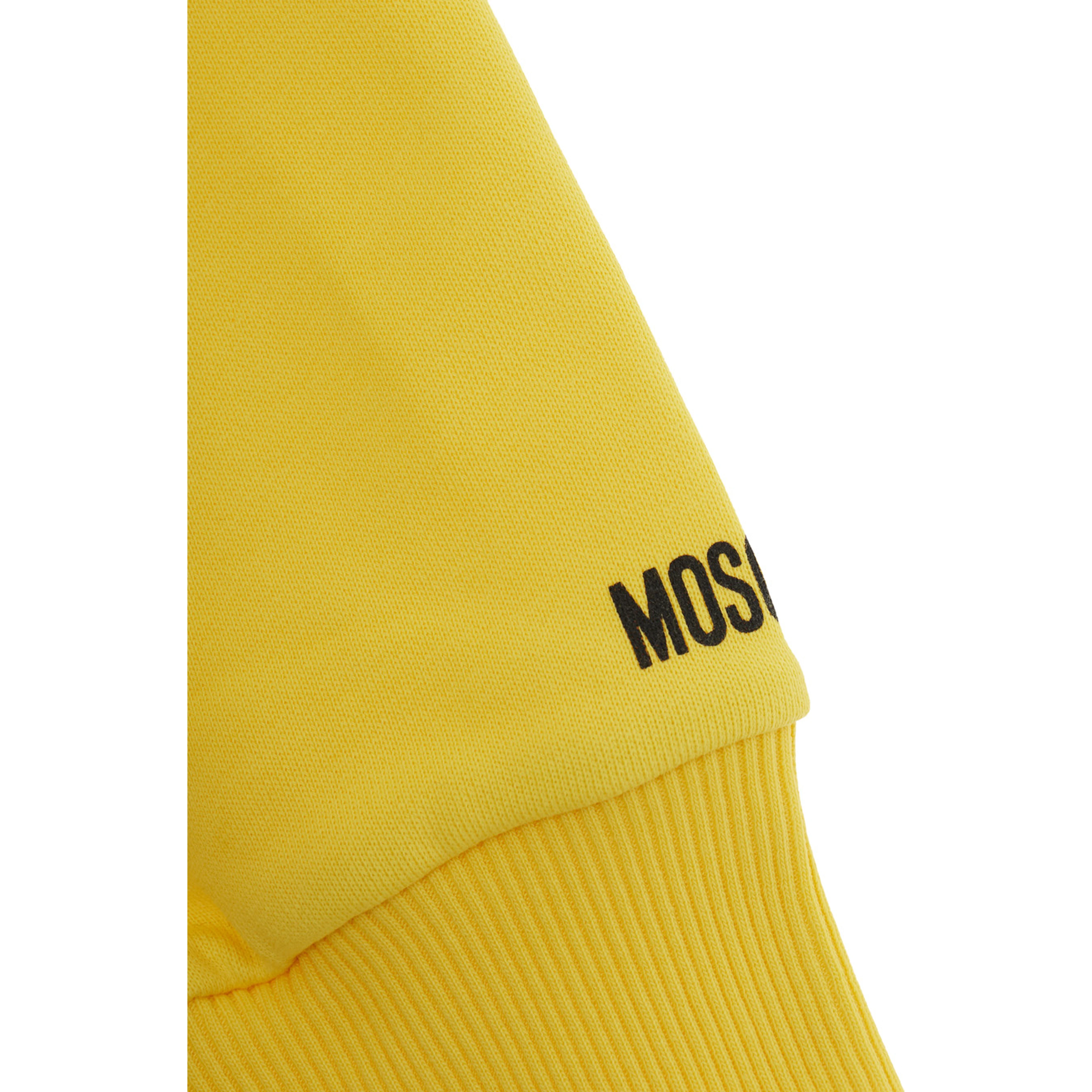 Yellow Hoodie HUF09SLCA8650577 with Fixed Hood and Printed Logo on Front in Womens Cotton