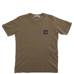 Brown T-Shirt with Logo on the Front for Men