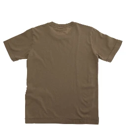 Brown T-Shirt with Logo on the Front for Men