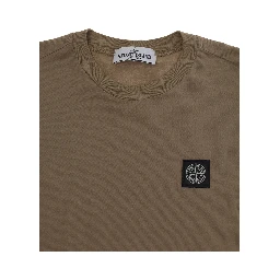 Brown T-Shirt with Logo on the Front for Men