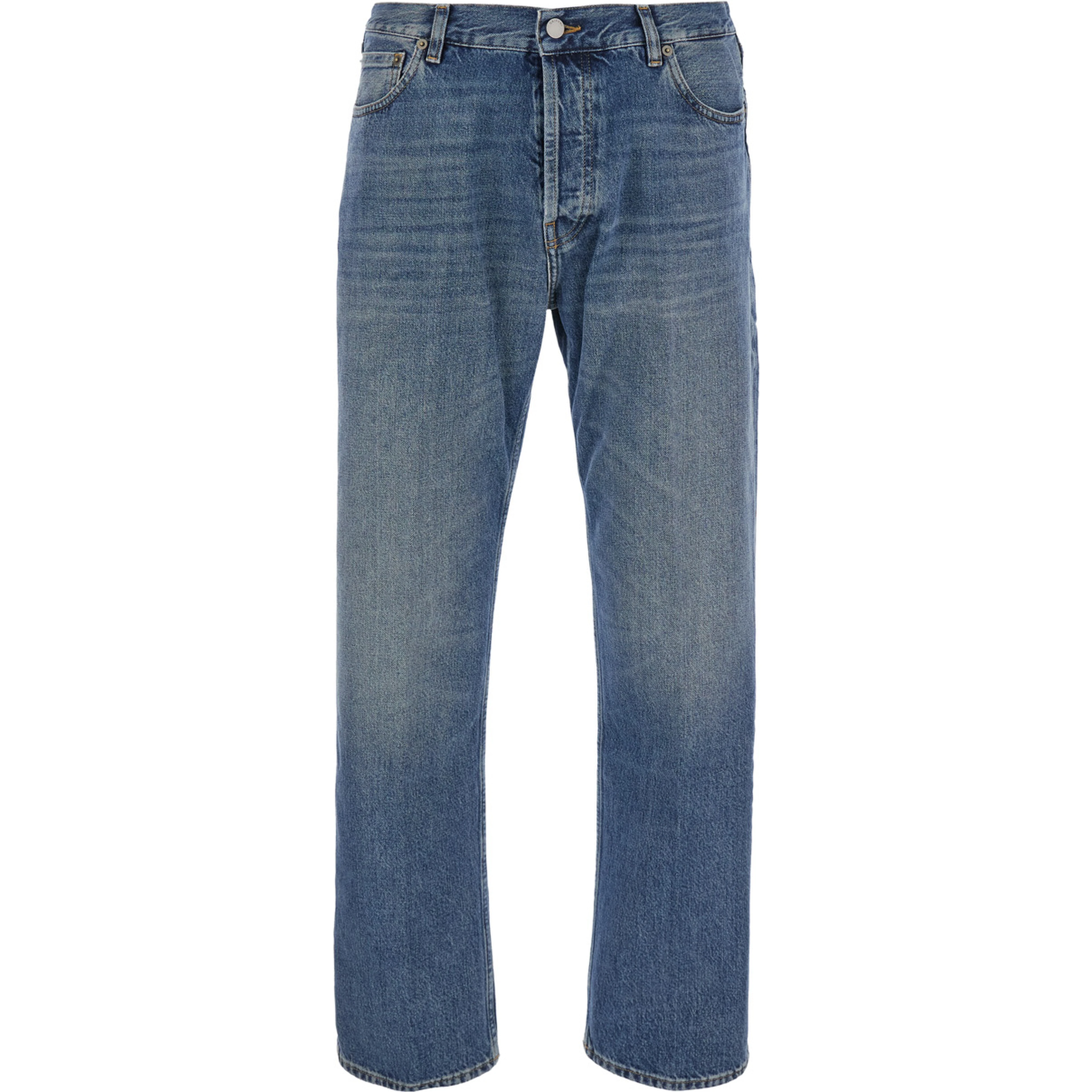 REEF blue Jeans with logo patch on the back in denim for men