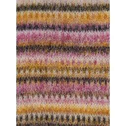 MORINE-GC Long Sleeve Round Neck Wool Sweater Multicolor Women