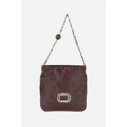 Leather pouch with chain