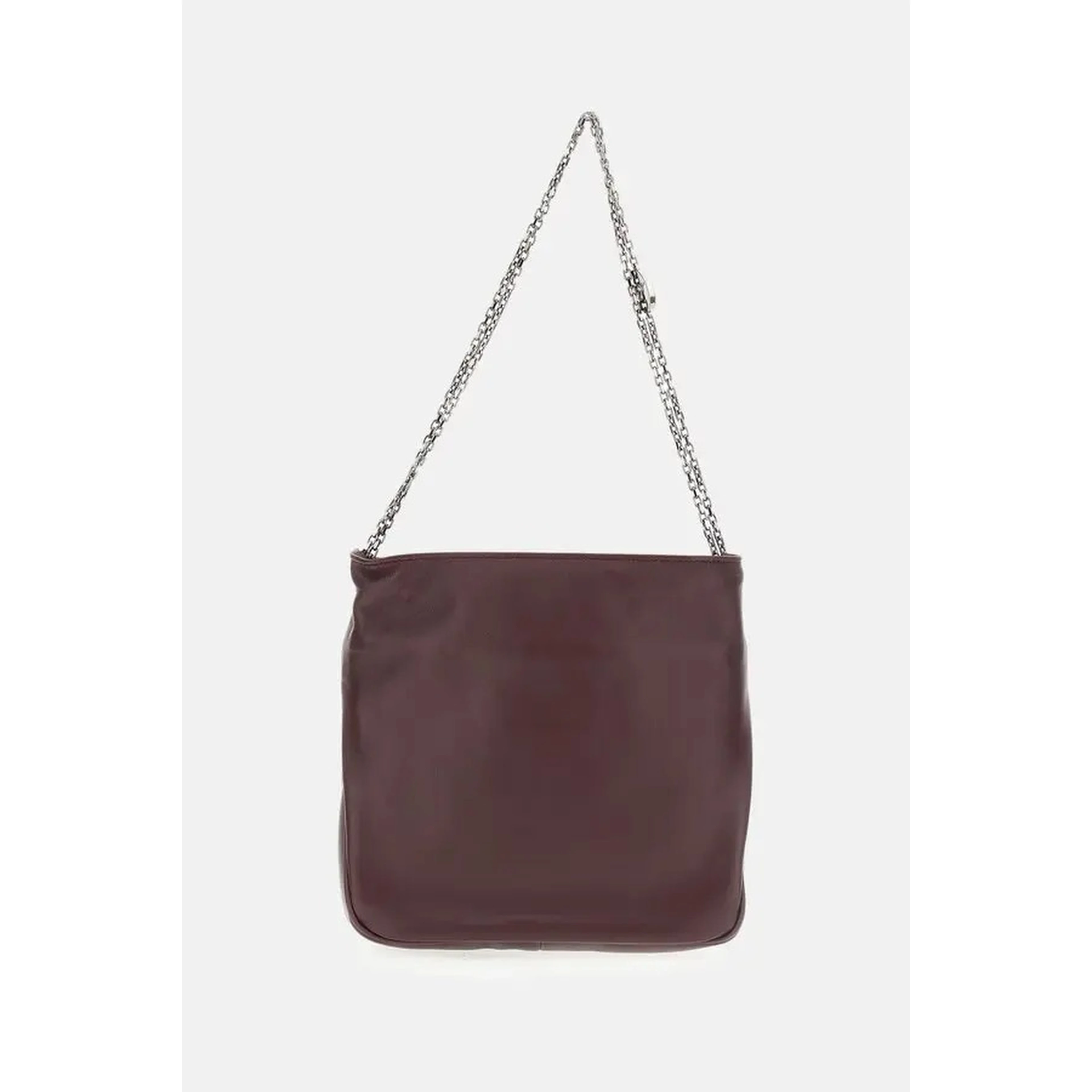 Leather pouch with chain
