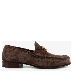 "VLogo Signature" suede loafers