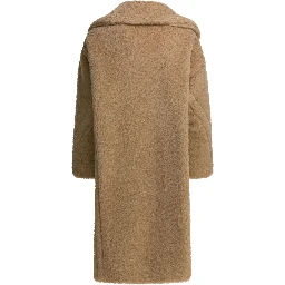 "Teddy Bear" coat in alpaca and virgin wool