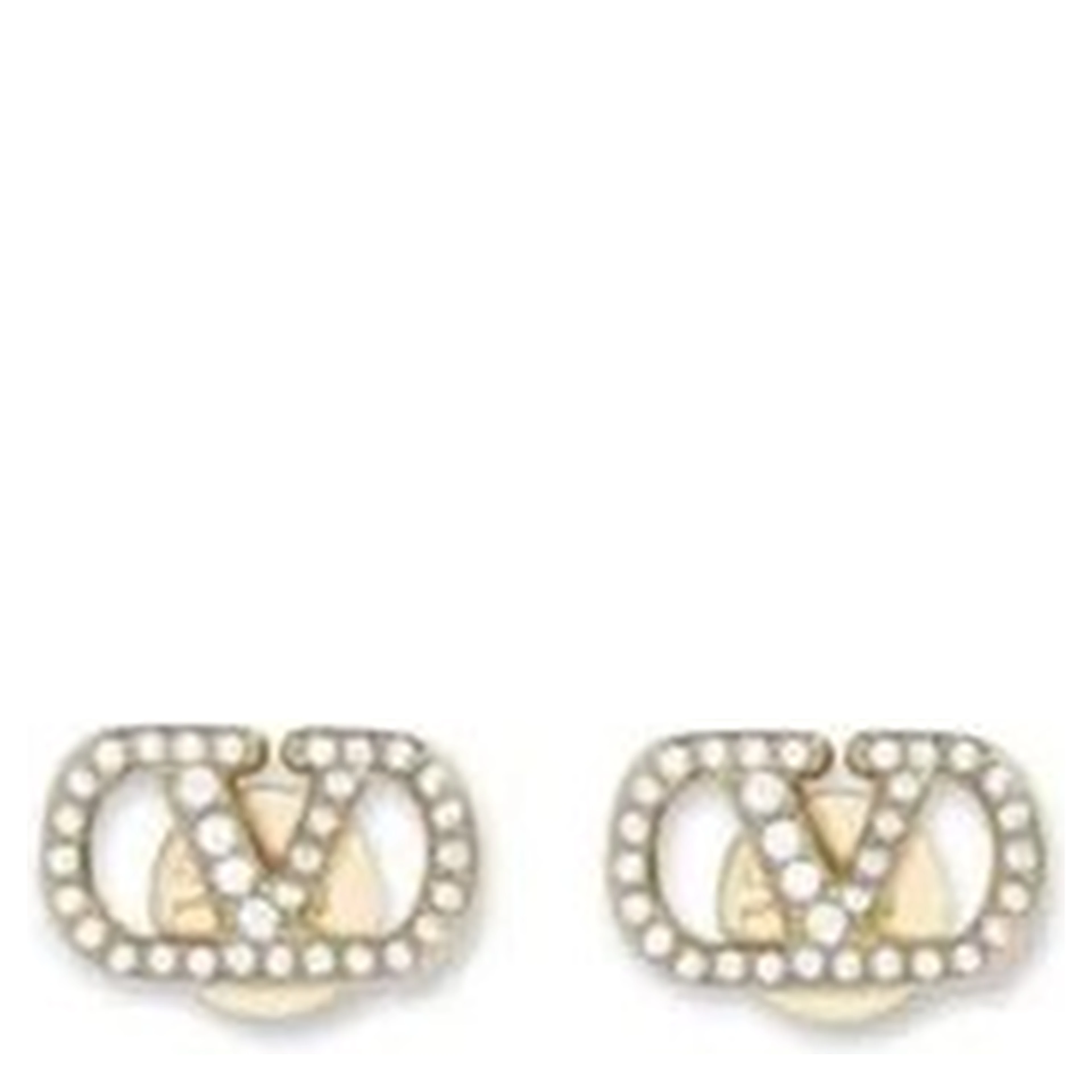 VLogo Signature earrings with strass