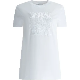 Crewneck t-shirt with short sleevess