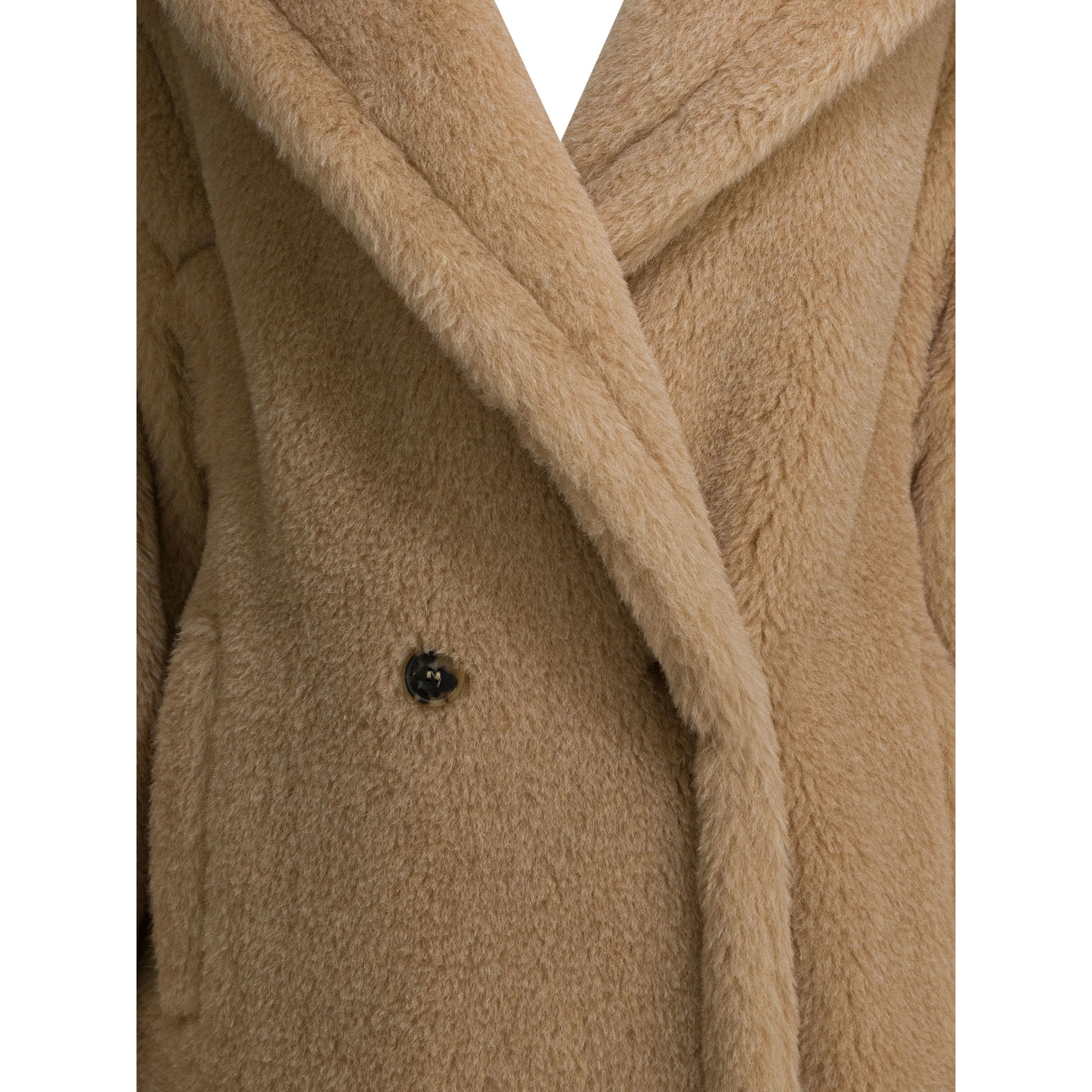 "Teddy Bear" coat in alpaca and virgin wool