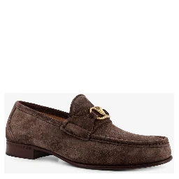 "VLogo Signature" suede loafers