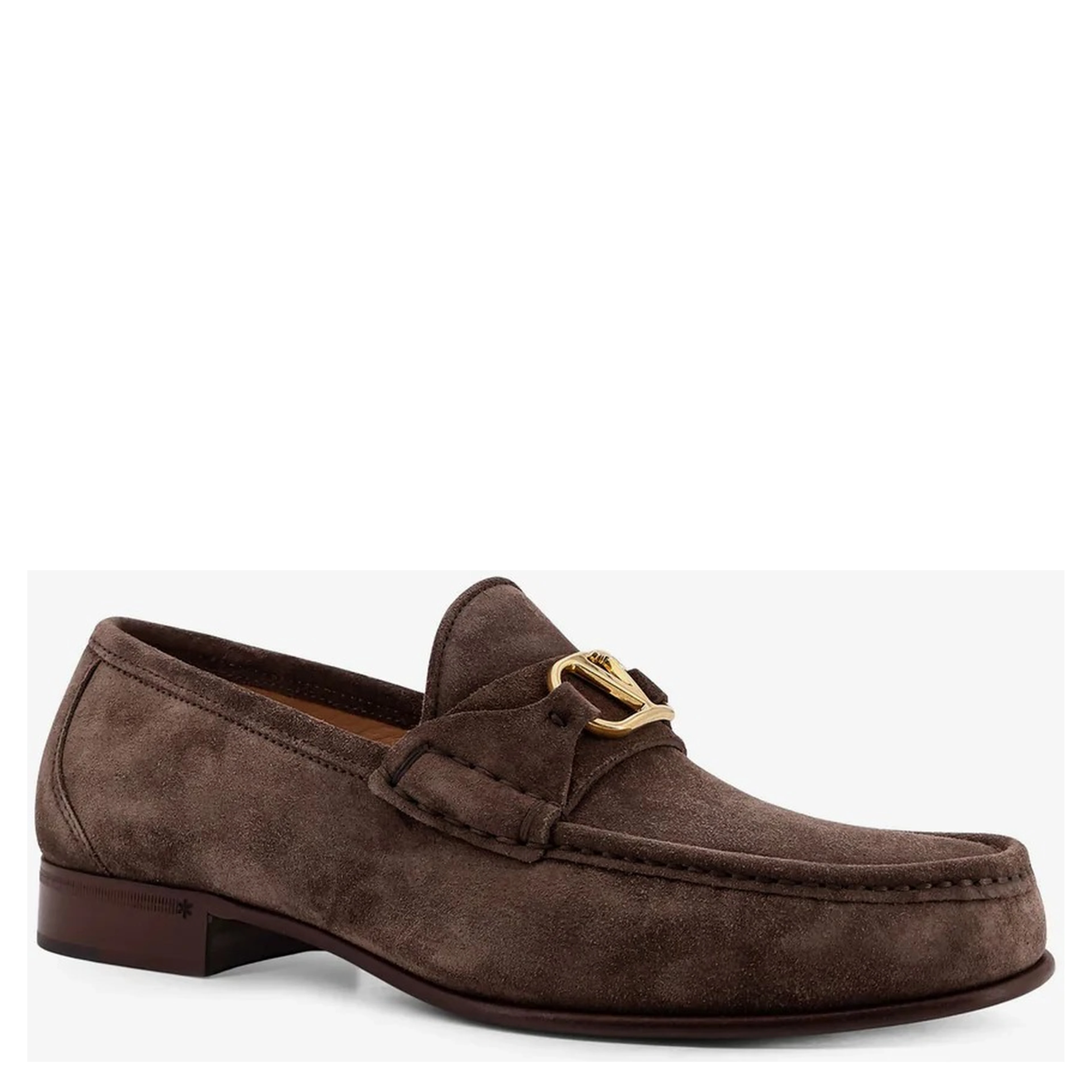 "VLogo Signature" suede loafers