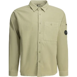 Corduroy overshirt jacket with Lens logo