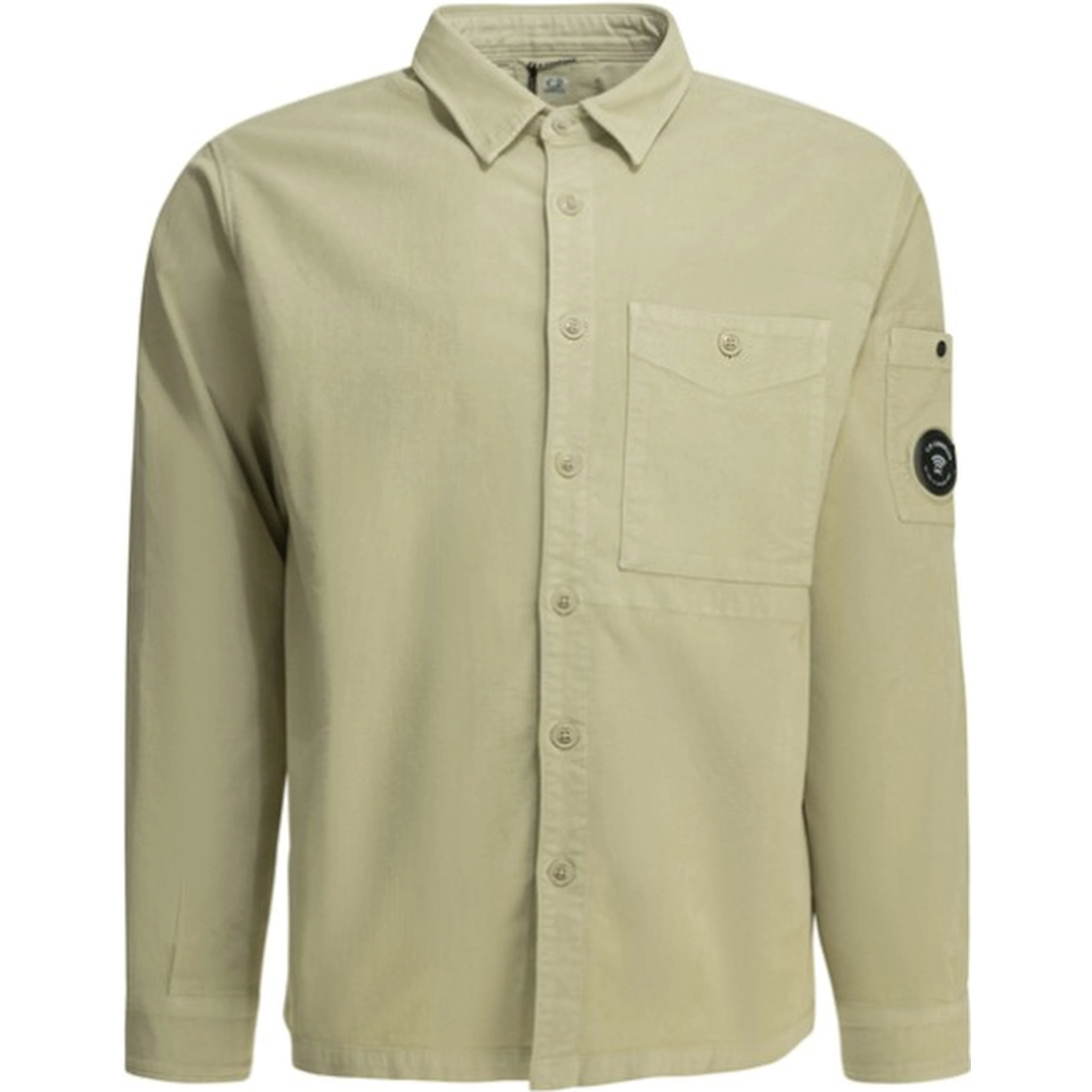 Corduroy overshirt jacket with Lens logo