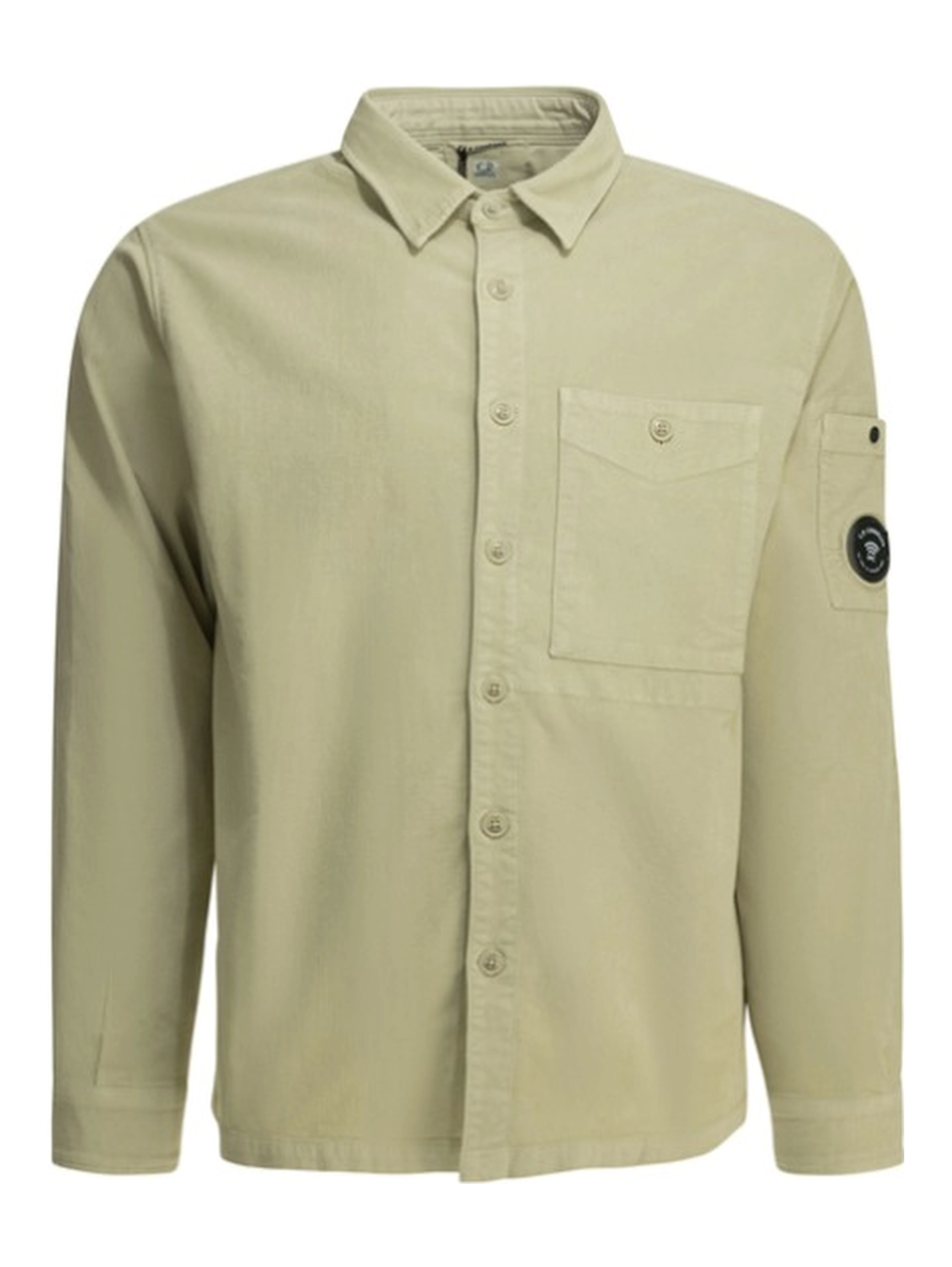 Corduroy overshirt jacket with Lens logo