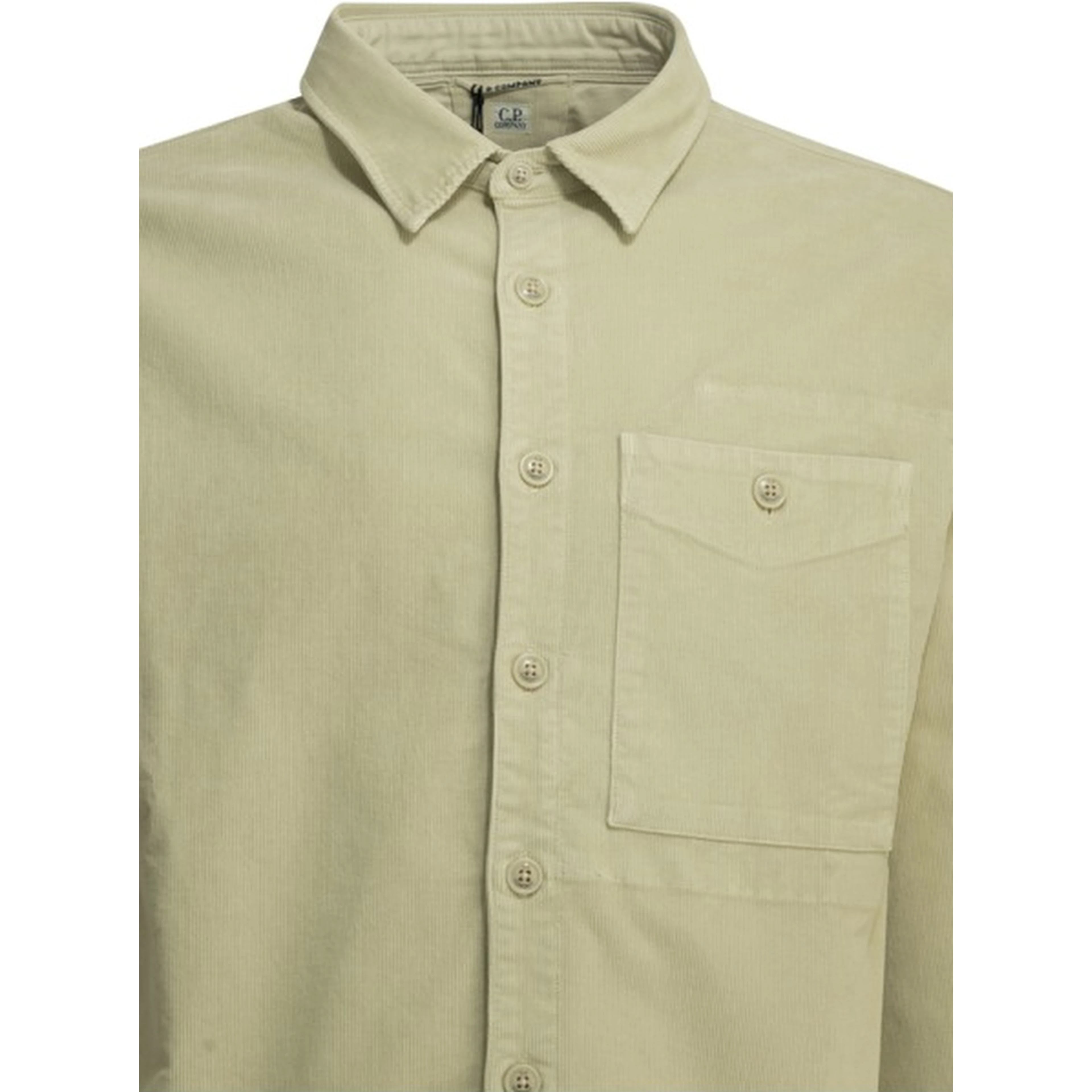 Corduroy overshirt jacket with Lens logo