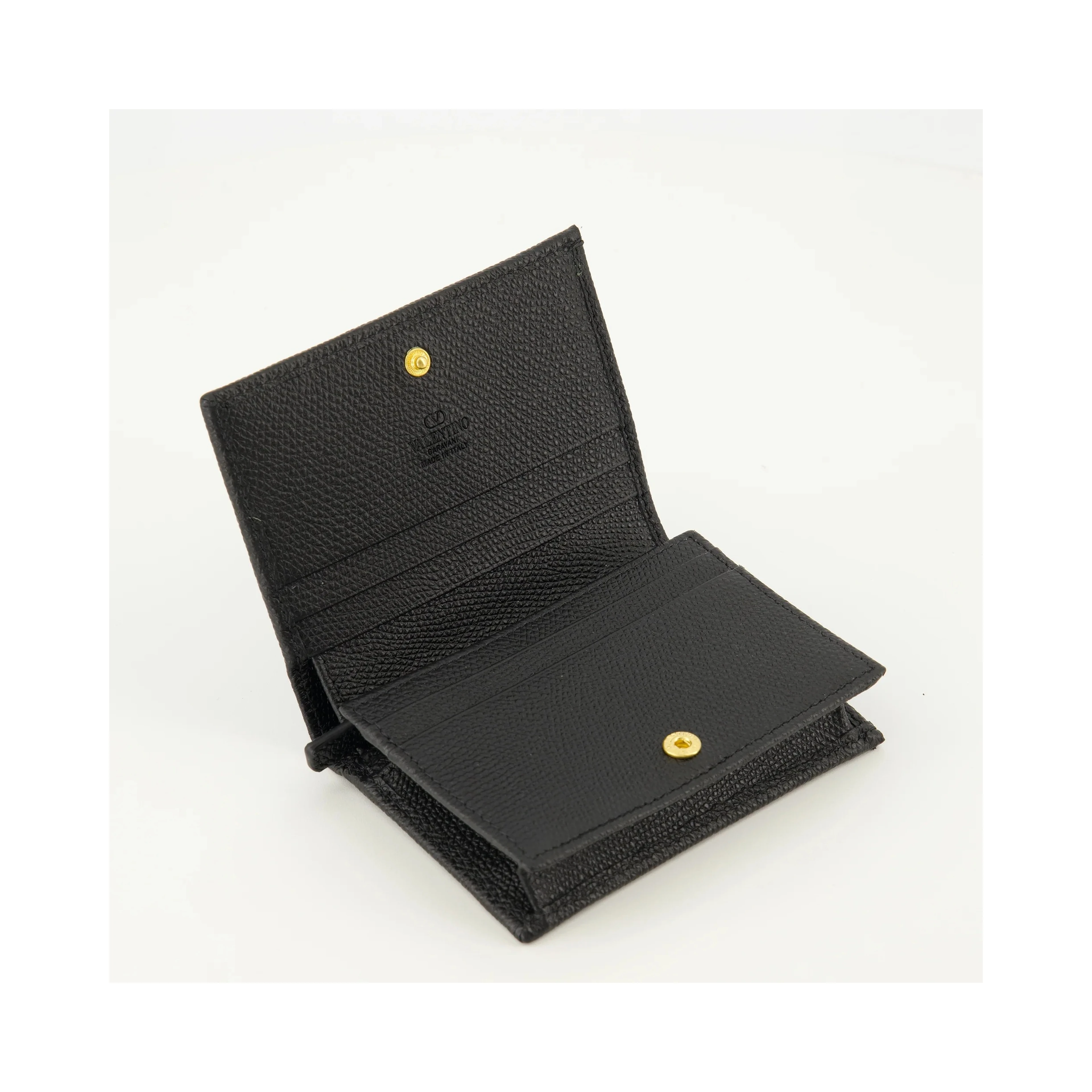 Leather VLogo wallet