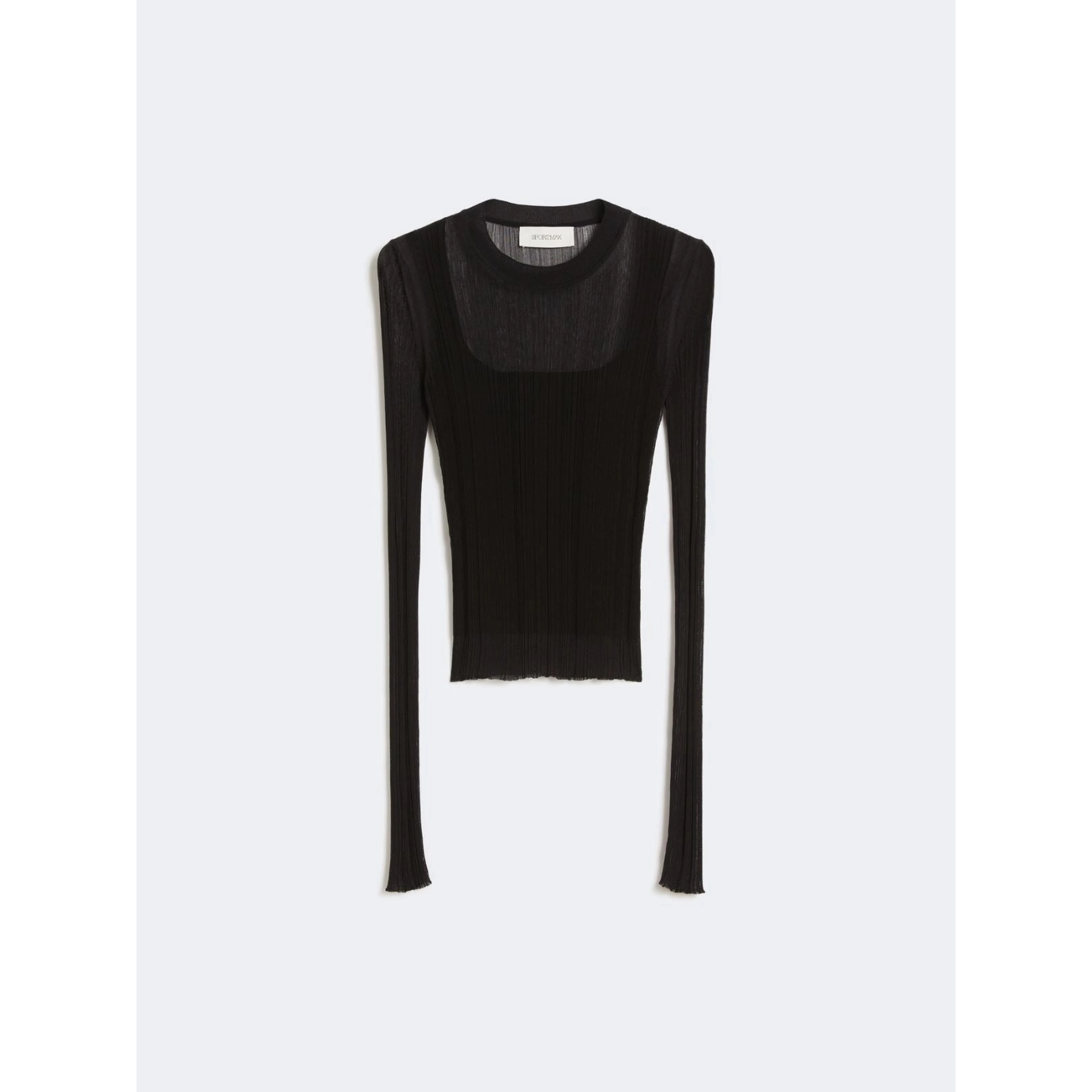 Trompe loeil viscose sweater